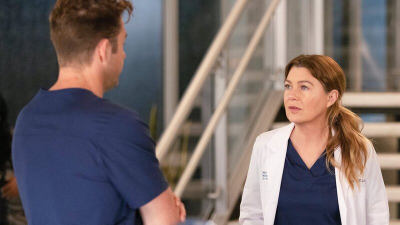 Grey’s Anatomy Staffel 18 Folge 10 Treffen bei der Arbeit: Scott Speedman als Dr. Nick Marsh, Ellen Pompeo als Dr. Meredith Grey – Bild: SRF/​ABC Studios