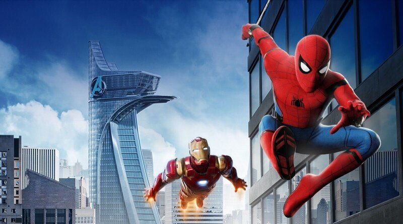 Spider-Man (Tom Holland, vorne), Iron Man (Robert Downey Jr.) – Bild: RTL /​ Columbia Pictures Industries, Inc. and LSC Film Corporation
