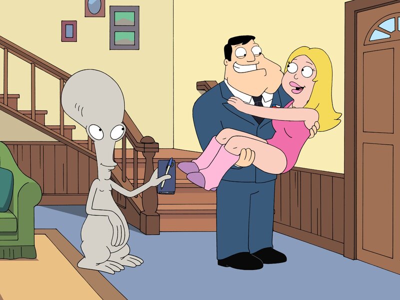 L-R: Roger, Stan, Francine – Bild: ViacomCBS /​ FOX /​ 2009 FOX BROADCASTING /​ TTCFFC ALL RIGHTS RESERVED.