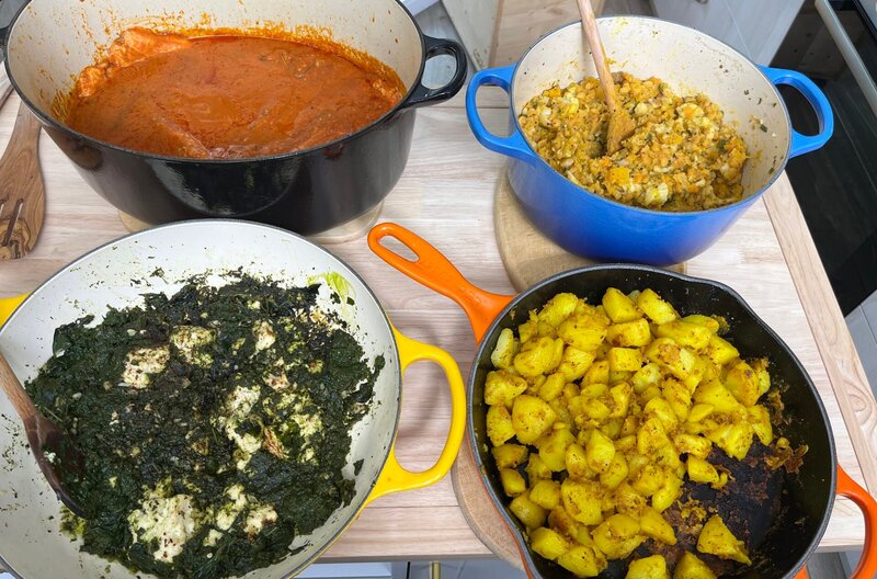 Hauptspeise von Ursula Schörverth: Indish fusion – Bild: SWR/​HR