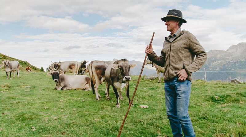 Christian Frank beim Hüten der Kühe. Weiteres Bildmaterial finden Sie unter www.br-foto.de. – Bild: BR/​RANFILM TV & Film Production GmbH
