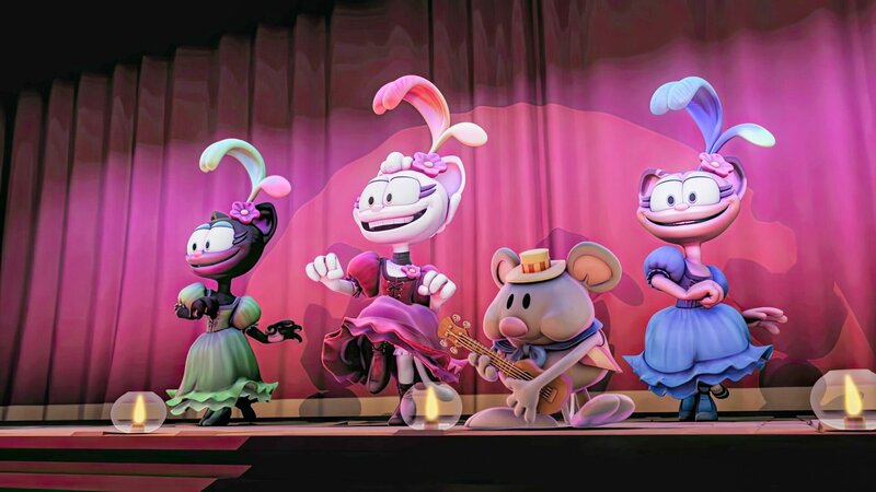 Im Saloon ist Showtime angesagt. – Bild: ORF/​Mediatoon/​Dargaud Media/​Paws Inc.