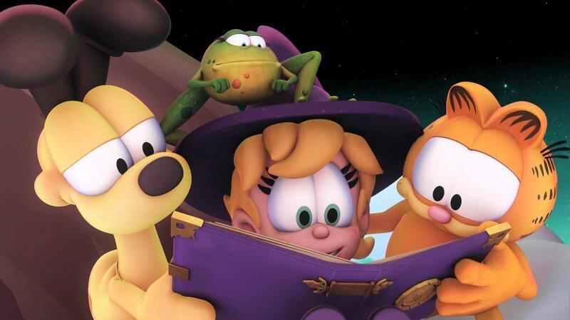 Die Freunde lesen im Zauberbuch. – Bild: ORF/​Mediatoon/​Dargaud Media/​Paws Inc.