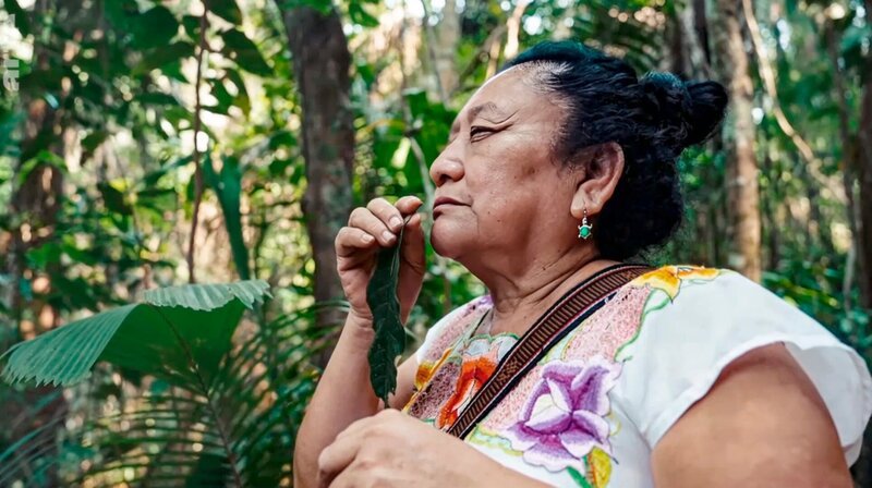 Maria Garcia ist eine Maya-Heilerin, eine Kämpferin für ihre indigene Kultur und für die Natur. – Bild: HR Maria Garcia ist eine Maya-Heilerin, eine Kämpferin für ihre indigene Kultur und für die Natur. – Bild: HR