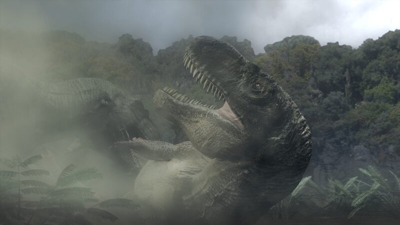 Einer der Gründe für den Erfolg der Dinosaurier die war ihre unglaubliche Zähigkeit: Fossilien belegen, dass offenbar auch schwerste Wunden und Knochenbrüche wieder verheilten und die Dinos noch Jahre gesund und munter weiterleben konnten – während vergleichbare Verletzungen bei einem Säugetier tödlich gewesen wären. Aber was ist das Geheimnis dieser enormen Regenerationsfähigkeit? Um diese Frage zu beantworten, untersucht Phil Manning u.a. das Skelett eines Gorgosaurus und das des größten jemals gefundenen Tyrannosaurus, vergleicht das Blut heute lebender Tierarten mit dem hypothetischen L … – Bild: National Geographic