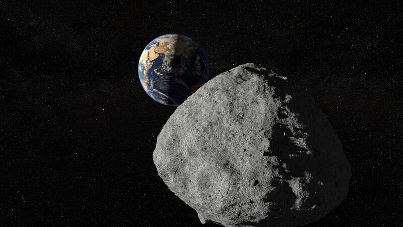 Der Asteroid Bennu bewegt sich auf die Erde zu. – Bild: Windfall Films Ltd./​WeltN24 GmbH