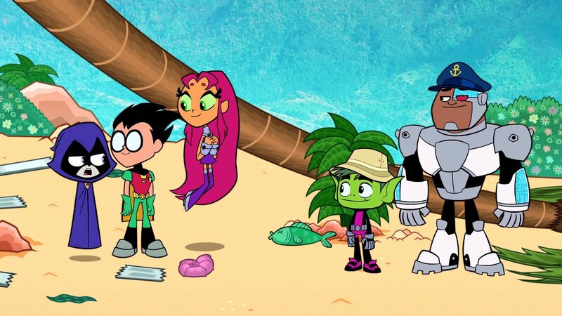 v.li.: Raven, Robin, Starfire, Beast Boy, Cyborg – Bild: Cartoon Network