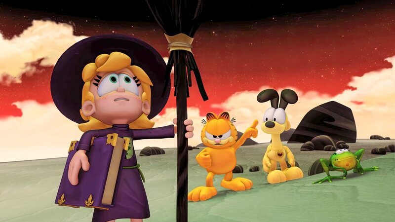 Nachwuchs-Hexe Abigail versucht sich an einem Zauberspruch. – Bild: ORF/​Mediatoon/​Dargaud Media/​Paws Inc.