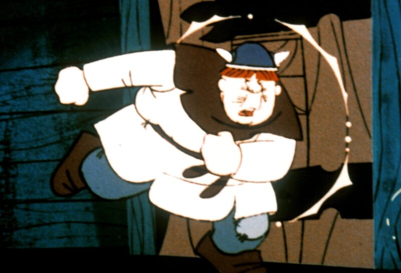 Faxe ist wütend über die Arbeit, die der König ihnen zugeteilt hat. – Bild: ORF/​Apollo Filmverleih