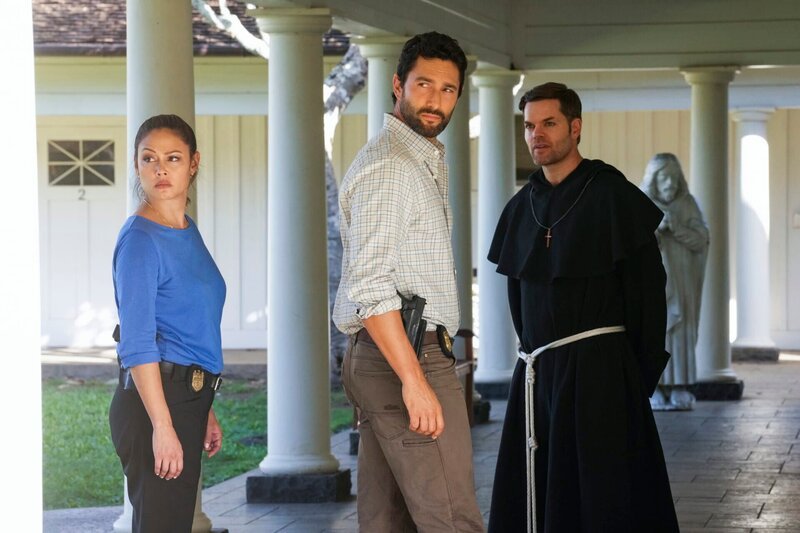 (v.l.n.r.) Jane Tennant (Vanessa Lachey); Jesse Boone (Noah Mills); Bruder Ellis Kane (Wes Chatham) – Bild: CH Media/​2023 CBS Broadcasting Inc. All Rights Reserved.