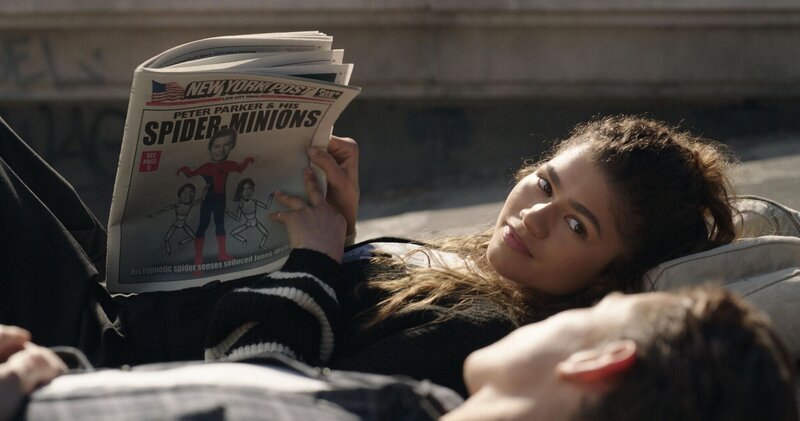 Michelle „MJ“ Jones-Watson (Zendaya), Peter Parker (Tom Holland) – Bild: 2021 Columbia Pictures Industries, Inc. and Marvel Characters, Inc. All Rights Reserved. | MARVEL and all related character names: © & TM 2022 MARVEL Lizenzbild frei