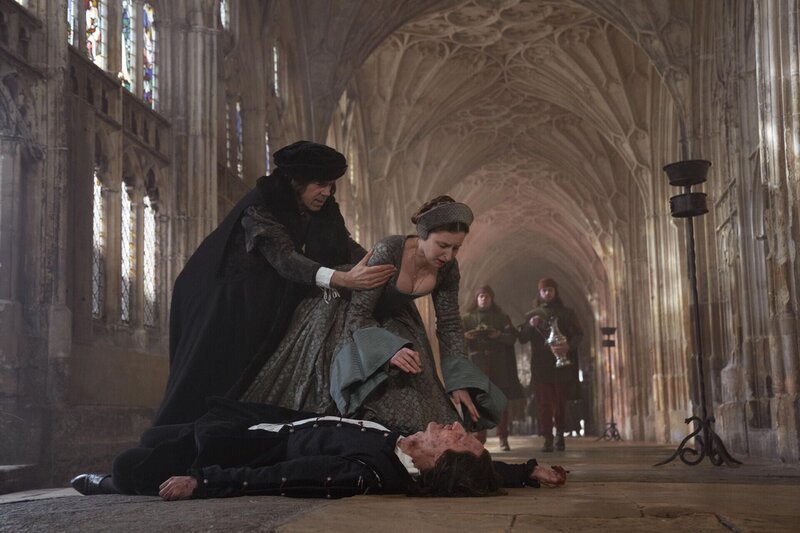 (v.l.n.r.) Thomas More (Andrew Buchan); Maggie Pole (Laura Charmichael); William Compton (Luke Mullins) – Bild: TSP Productions LTD