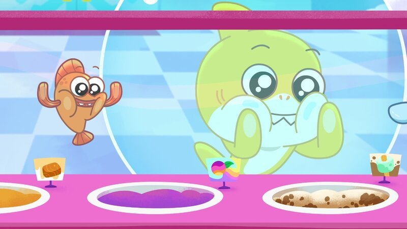 v.li.: William, Baby Shark – Bild: Paramount