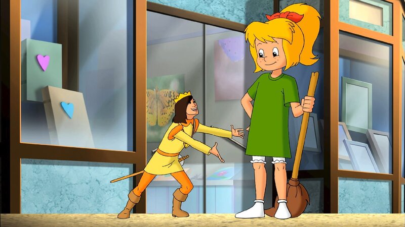 Der Prinz beschwört Bibi, ihm zu helfen. – Bild: ZDF und Kiddinx