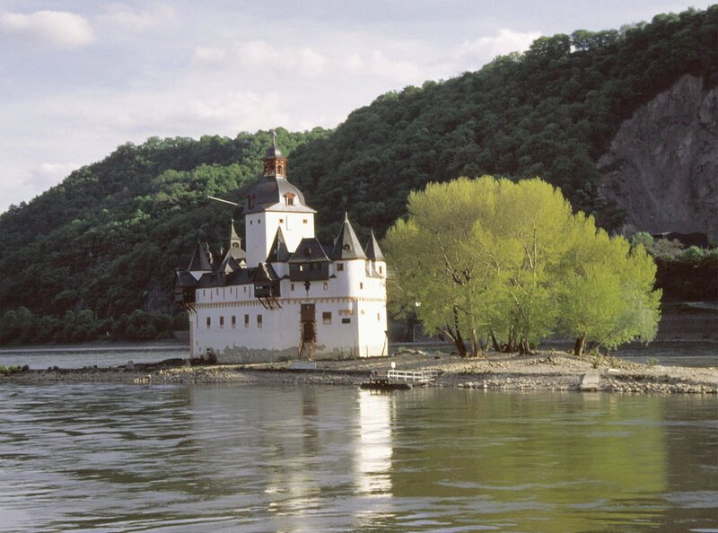 Burg Pfalzgrafenstein bei Kaub am Rhein. – Bild: SWR/​Alfons früh