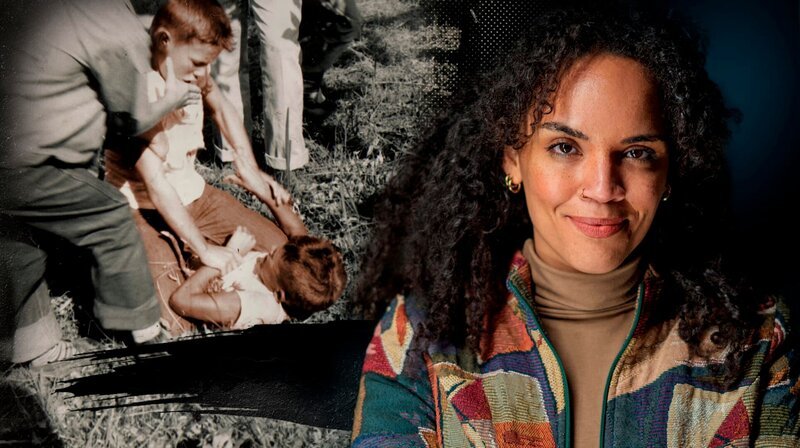 Ciani-Sophia Hoeder nimmt das Robbers Cave Experiment unter die Lupe. Sie trifft einen ehemaligen Teilnehmer, der als kleiner Junge bei diesem Sozialexperiment unwissentlich aufgehetzt wurde. War das rechtens? Und ethisch vertretbar? – Bild: WDR/​Bilderfest GmbH/​Christian Brand