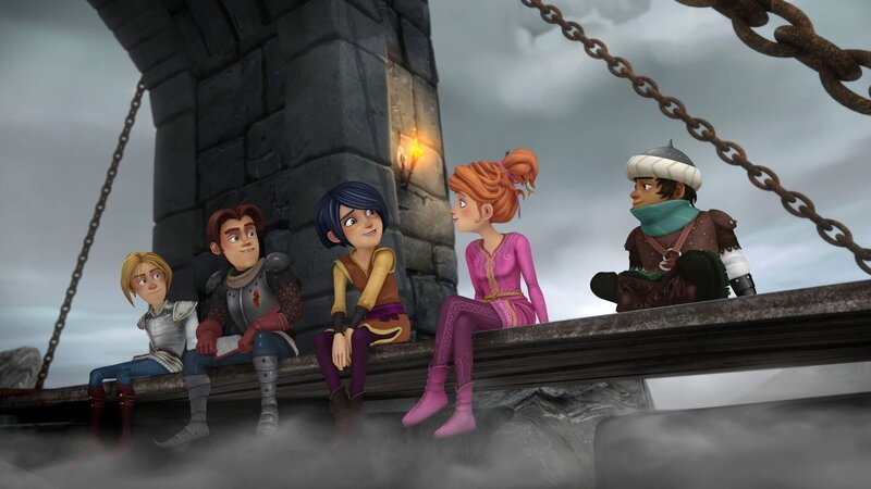 Die Freunde der Tafelrunde haben es geschafft: Morgan darf zurück nach Camelot. – Bild: SWR/​Blue Spirit Productions/​TéléTOON+/​Canal+