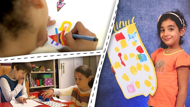 Kinder bereiten sich auf die Schuleinführung vor. – Bild: KiKA/Motion Works GmbH Kinder bereiten sich auf die Schuleinführung vor. – Bild: KiKA/Motion Works GmbH