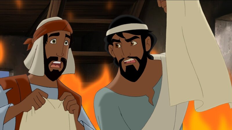 Jesus Jünger sollen mit allen Mitteln aus ihrem Haus gezwungen werden. – Bild: KI.KA/​Cross Media/​Beta/​Trickompany 2010