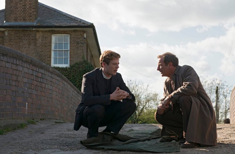 v.l. Sidney Chambers (James Norton) und Geordie Keating (Robson Green) – Bild: WDR/​ITV