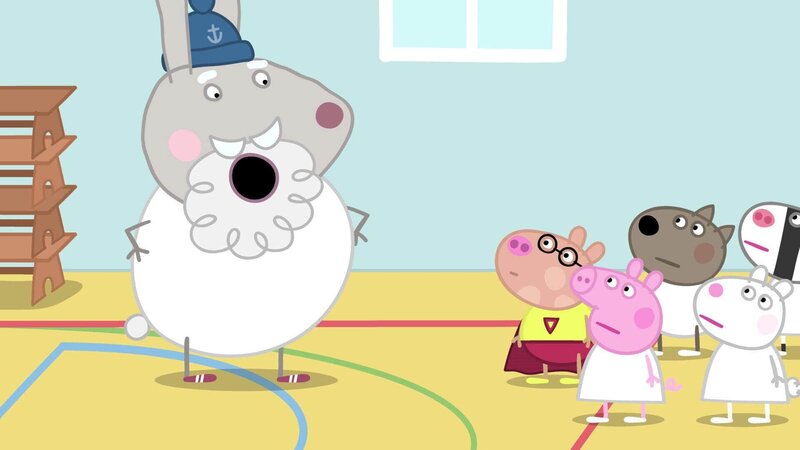 v.li.: Grampy Rabbit, Pedro Pony, Peppa Pig, Danny Dog, Suzy Sheep, Zoë Zebra – Bild: TVNOW