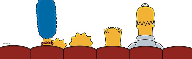 Familienausflug ins Kino: Familie Simpson sieht sich einen „Itchy-&-Scratchy“-Film im Kino an. – Bild: 2007 Twentieth Century Fox Film Corporation Lizenzbild frei