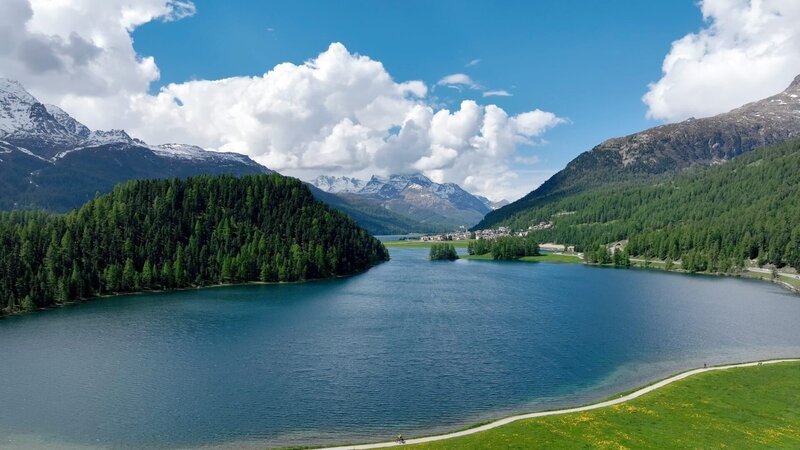 St Moritzer See. – Bild: ORF/JÖCHLER St Moritzer See. – Bild: ORF/JÖCHLER
