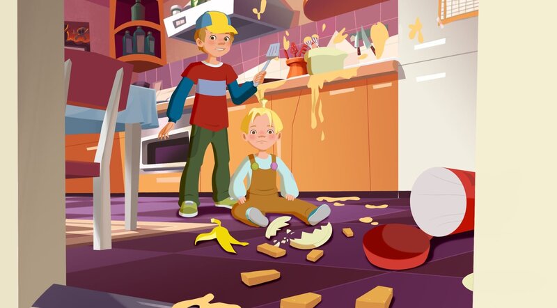 Das wird wohl nichts mehr mit Mittagessen. – Bild: ZDF/​WunderWerk