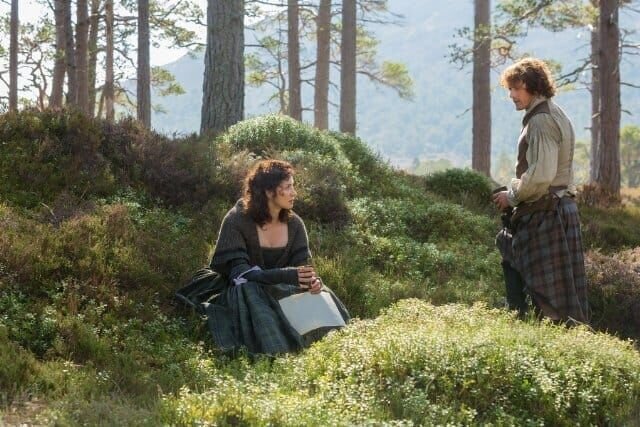 Caitriona Balfe (Claire Randall Fraser), Sam Heughan (Jamie Fraser). – Bild: port.hu