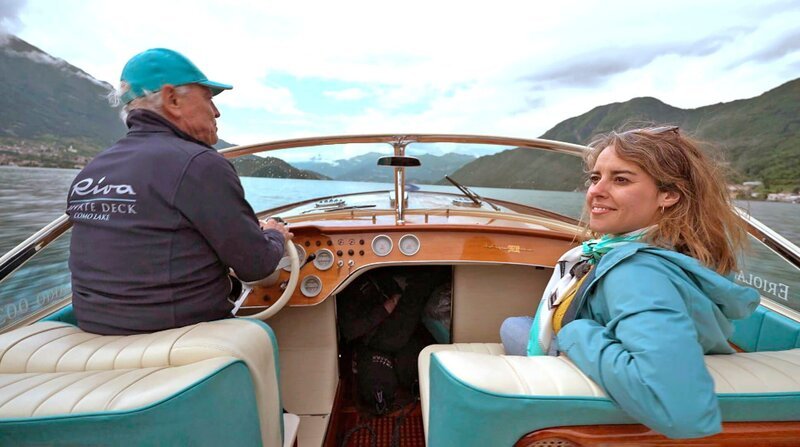 Simin und Erio im Riva Boot. – Bild: ZDF und SR/​Julia Leiendecker