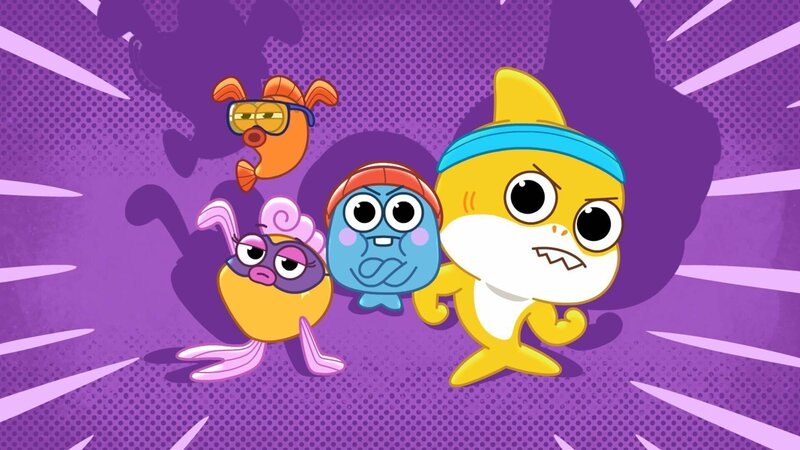 v.li.: William (oben), Goldie, Hank, Baby Shark – Bild: Paramount