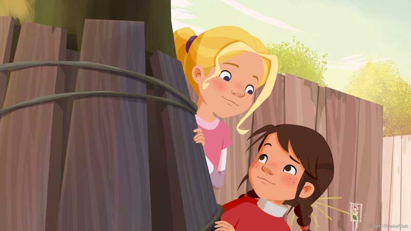 Am 1. April Streiche zu spielen macht den Mädchen richtig Spaß! – Bild: ZDF/​WunderWerk