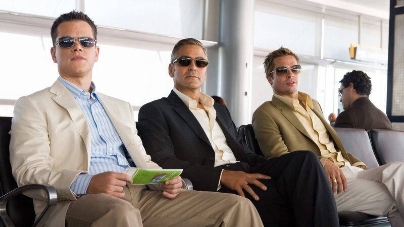 Linus Caldwell (Matt Damon, li.), Danny Ocean (George Clooney) und Rusty Ryan (Brad Pitt, re.) – Bild: Ocean’s Thirteen Linus Caldwell (Matt Damon, li.), Danny Ocean (George Clooney) und Rusty Ryan (Brad Pitt, re.) – Bild: Ocean’s Thirteen