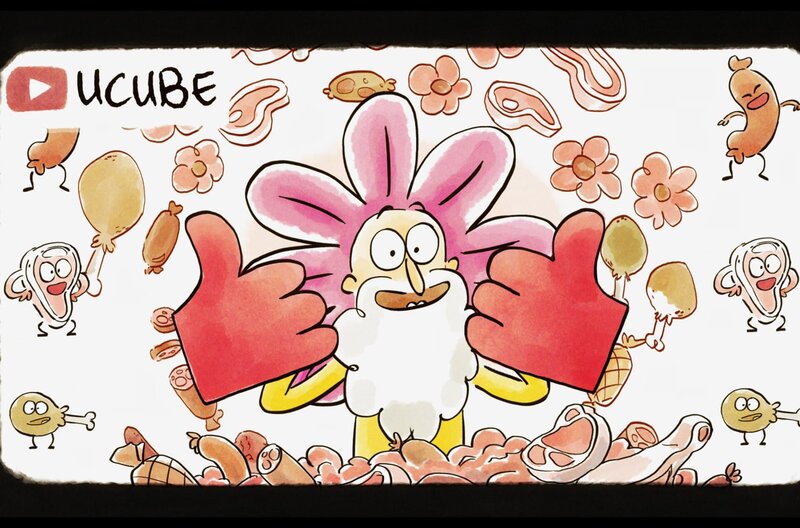 Professor Schnauzbart bringt mit Fakten Licht ins Dunkel der Fleischzucht. – Bild: Folimage/​Ex Nihilo