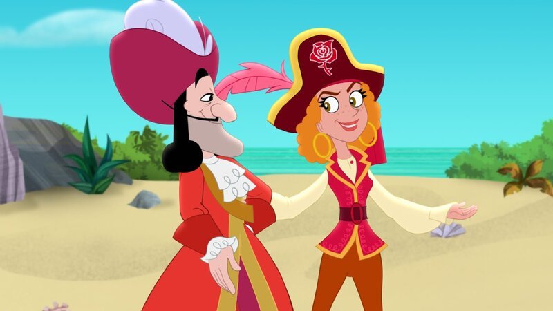 „Disneys Jake und die Nimmerland Piraten“, „Hook ist Feuer und Flamme /​ Der Piratenball.“ Hook ist Feuer und FlammeDie Rote Jessica besucht Käpt’n Hook, weil sie den rubinroten Herzstein finden will. – Bild: ORF/​Disney/​Disney Junior