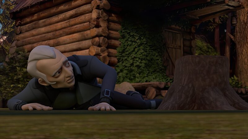 Selbst Graylock hat gegen den wachsamen Falken keine Chance und muss kapitulieren. – Bild: ZDF