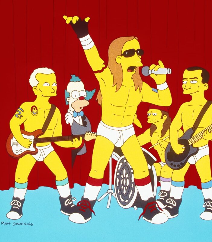 Zu Krustys Comeback-Special erscheint die Musikgruppe „Red Hot Chili Peppers“. – Bild: Twenthieth Century Fox Film Corporation