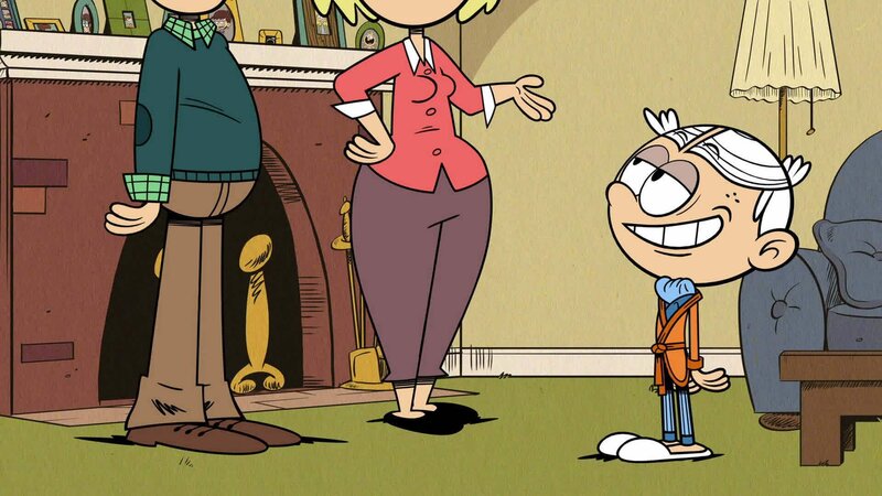 L-R: Lynn Loud Sr., Rita, Lincoln – Bild: Nicktoons