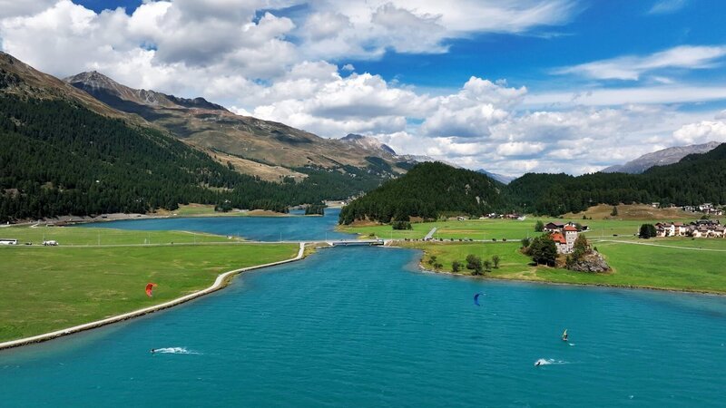 Silvaplanasee. – Bild: ORF/JÖCHLER Silvaplanasee. – Bild: ORF/JÖCHLER
