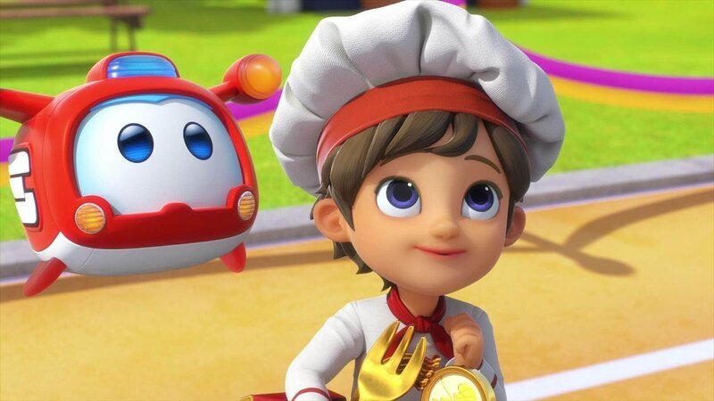 Mario wünscht sich von den Super Wings eine Super-Nudelmaschine für einen besonderen Wettkampf in Pisa. Er ist ein begeisterter Nachwuchskoch. – Bild: FUNNYFLUX /​ ALPHA