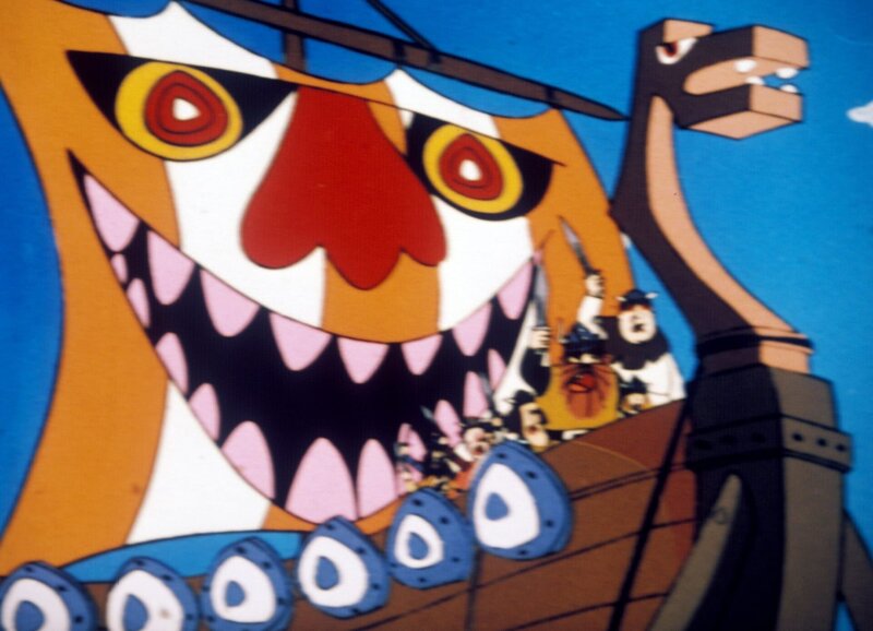 Nach vielen Hindernissen gelingt es den Wikingern, mit ihrem Schiff Schlack zu erreichen. – Bild: ORF/​Apollo Filmverleih