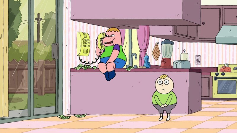 v.li.: Clarence, Percy – Bild: CLARENCE and all related characters and elements are trademarks of and © Cartoon Network.