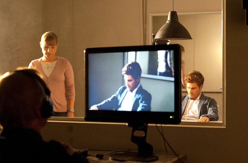 Kristina Sprenger (Karin Kofler), Nico Rogner (Xaver Baier). – Bild: ORF/​BEO-Film/​Stefanie Leo
