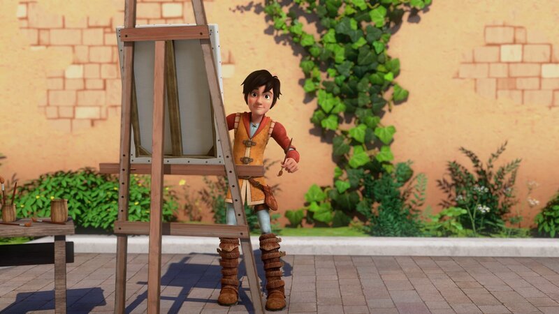 Leo malt. – Bild: hr/​Grupo Alcuni /​ KiKA