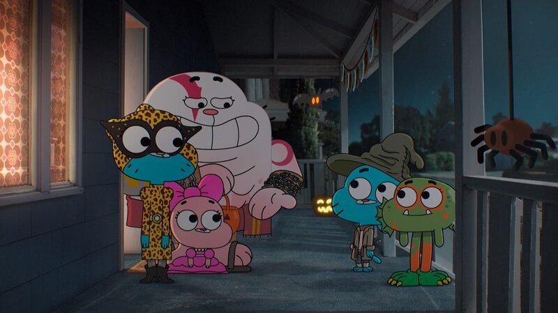 v.li.: Nicole, Richard, Anais, Gumball, Darwin – Bild: TM