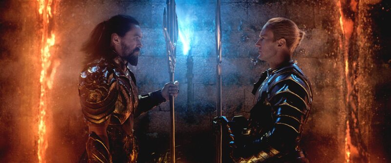 Arthur (Jason Momoa) und King Orm (Patrick Wilson) – Bild: PLURIMEDIA (Warner Bros. France /​ DC Entertainment /​ Warner Bros. /​ Panoramic Pictures /​ DC Comics)