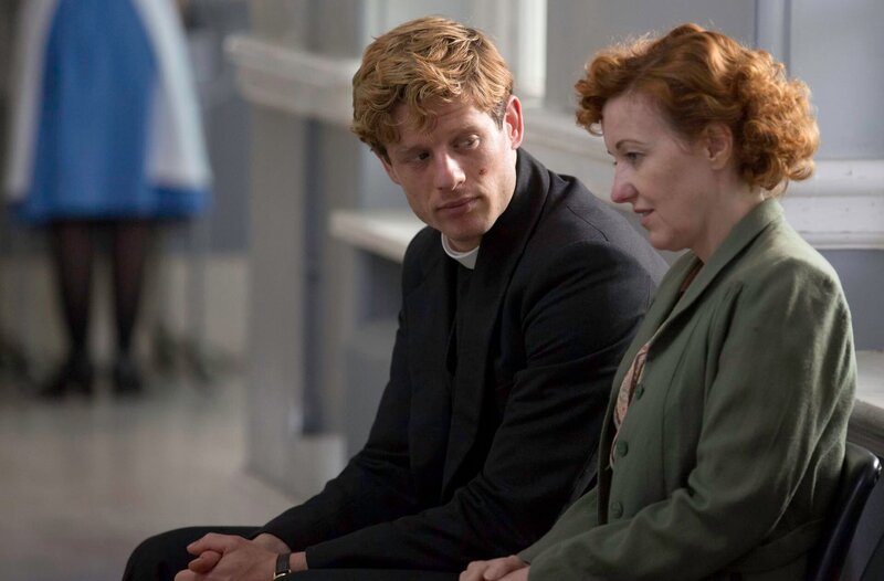 L-R: Sidney Chambers (James Norton) und Cathy Keating (Kacey Ainsworth) – Bild: WDR/​ITV