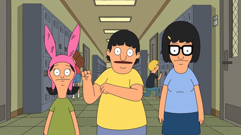vorne, v.li.: Louise, Gene, Tina – Bild: Paramount /​ BOB’S BURGERS © 2023 by 20th Television