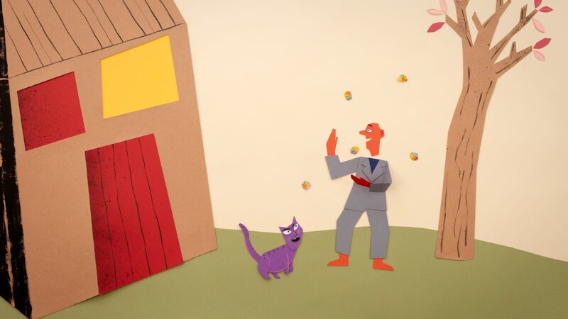 Mr. Paper langweilt sich doch nicht. – Bild: ORF/​Global Screen/​Mockingbird Productions