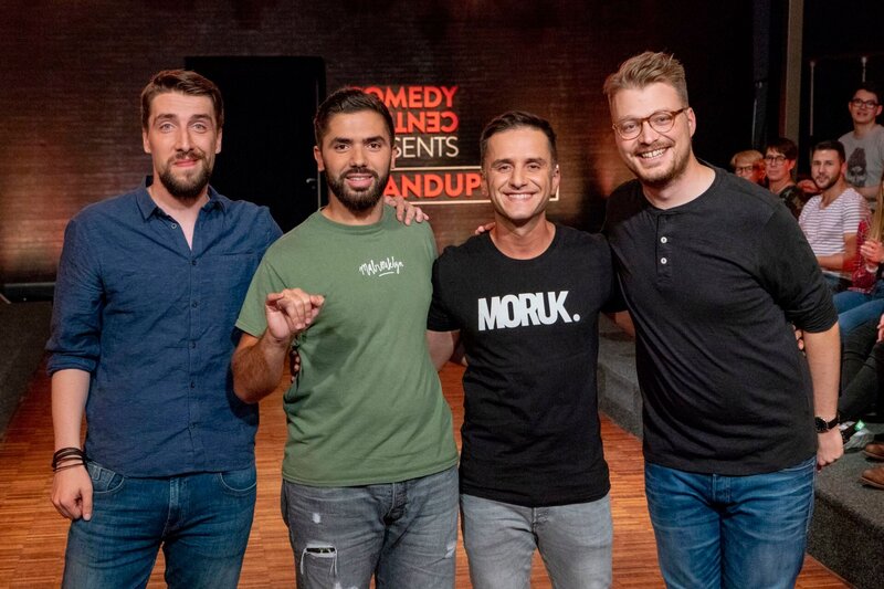 L-R: Juri von Stavenhagen, Khalid Bounour, Özcan Cosar, Max Gstettenbauer. – Bild: Max Kohr /​ ComedyCentral